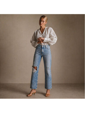 AGOLDE 90s Pinch Waist High Rise Straight Jeans Sz 26